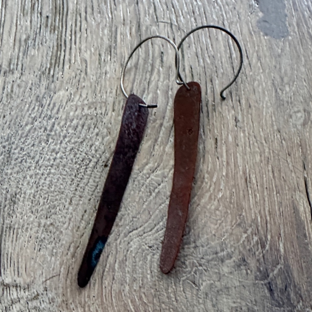 Artisan Metal Dangle Earrings